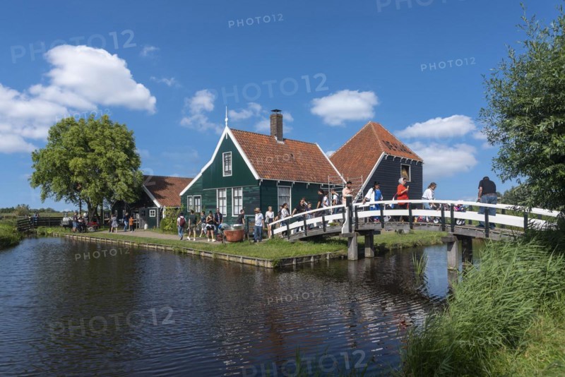 Rural scene in the Zaanse Schans open-air museum