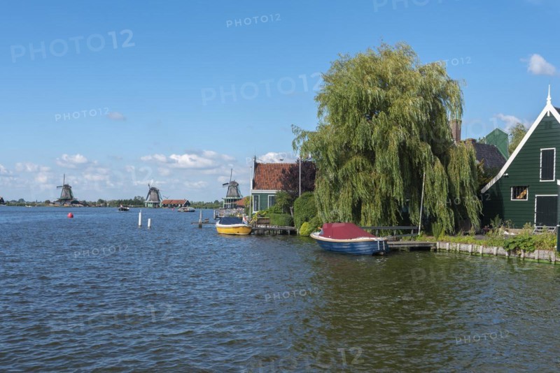 Zaanse Schans Open Air Museum on the River Zaan