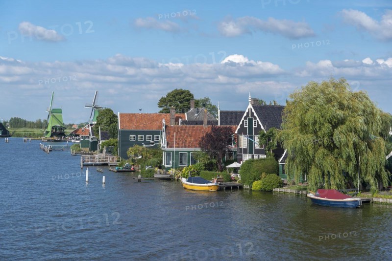 Zaanse Schans Open Air Museum on the River Zaan
