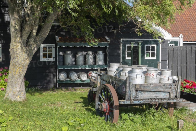 Rural scene in the Zaanse Schans open-air museum