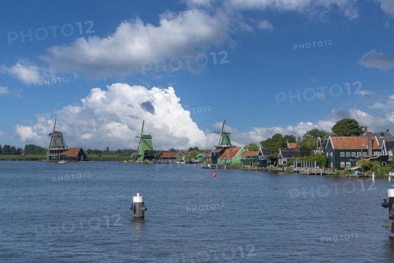 Zaanse Schans Open Air Museum on the River Zaan
