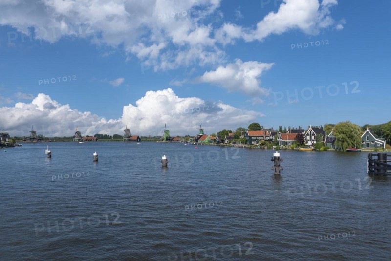 Zaanse Schans Open Air Museum on the River Zaan
