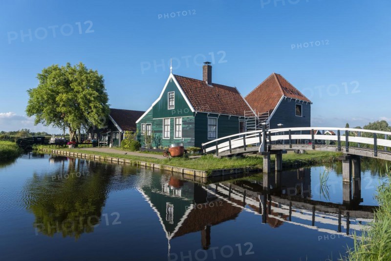 Rural scene in the Zaanse Schans open-air museum