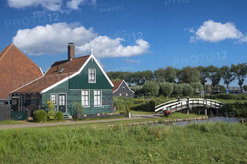 Rural scene in the Zaanse Schans open-air museum