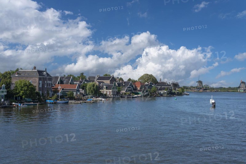 Cityscape on the river Zaan