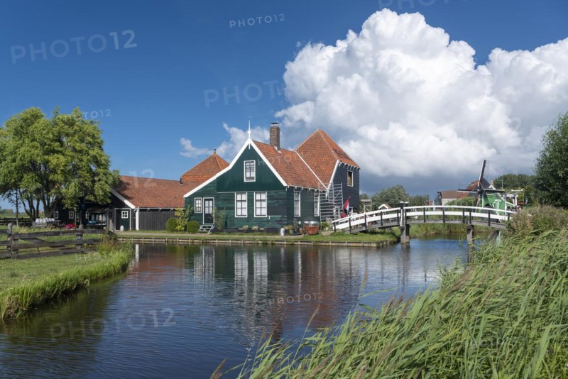 Rural scene in the Zaanse Schans open-air museum