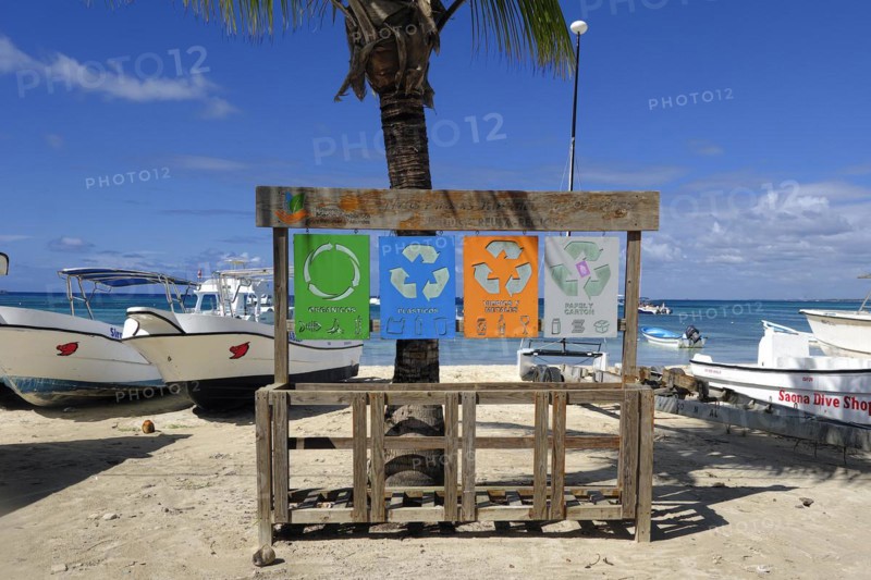 Waste separation without bins Playa Bayahibe