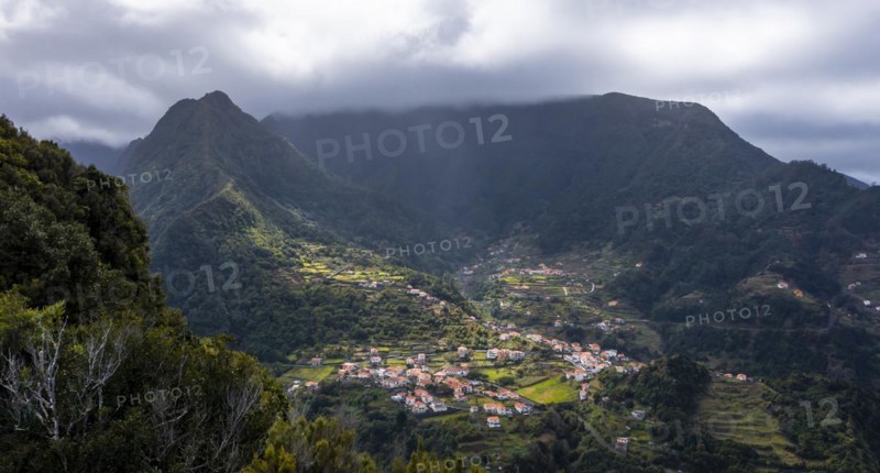 Village view Boaventura between mountains