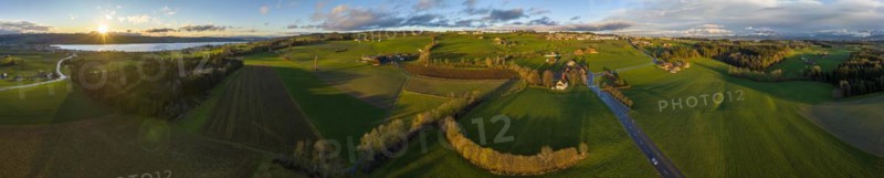 360 panoramic aerial view with Schlachtkapelle