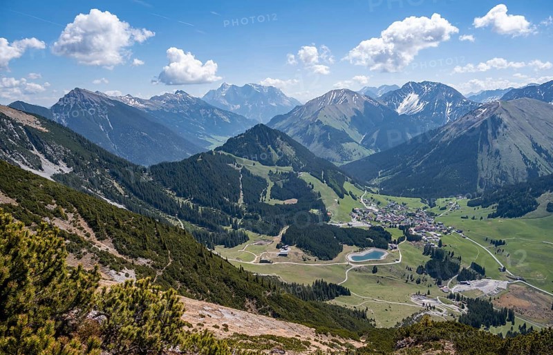 View from Thaneller of the eastern Lechtal Alps