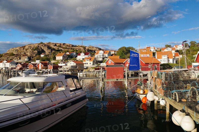 Small fishing village in the evening light
