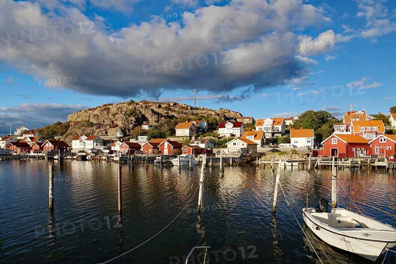 Small fishing village in the evening light