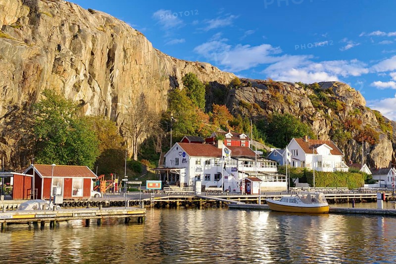 Small fishing village in the evening light