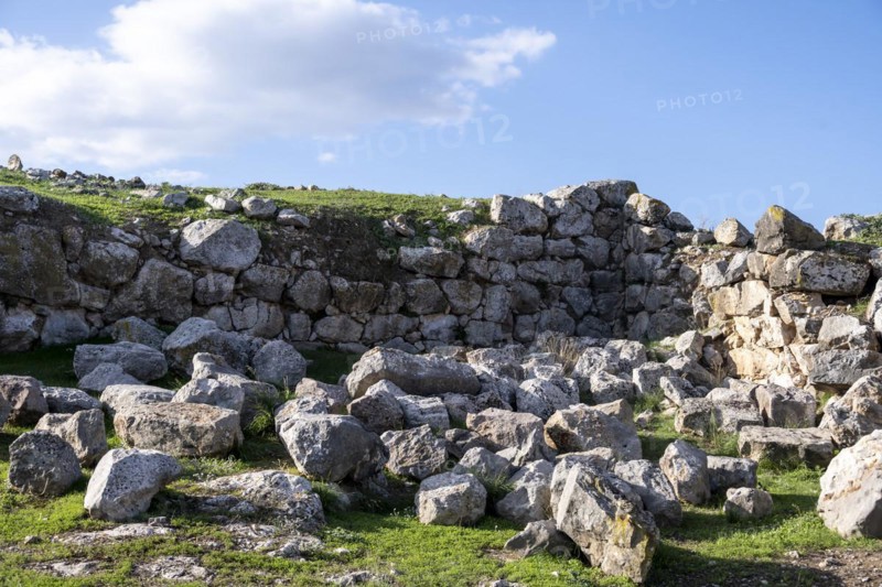 Ruins of the Mycenaean site of Tiryns