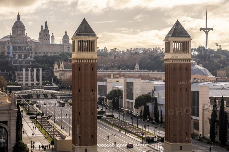 National Museum of Art of Catalonia in Montjuic in Barcelona Spain
