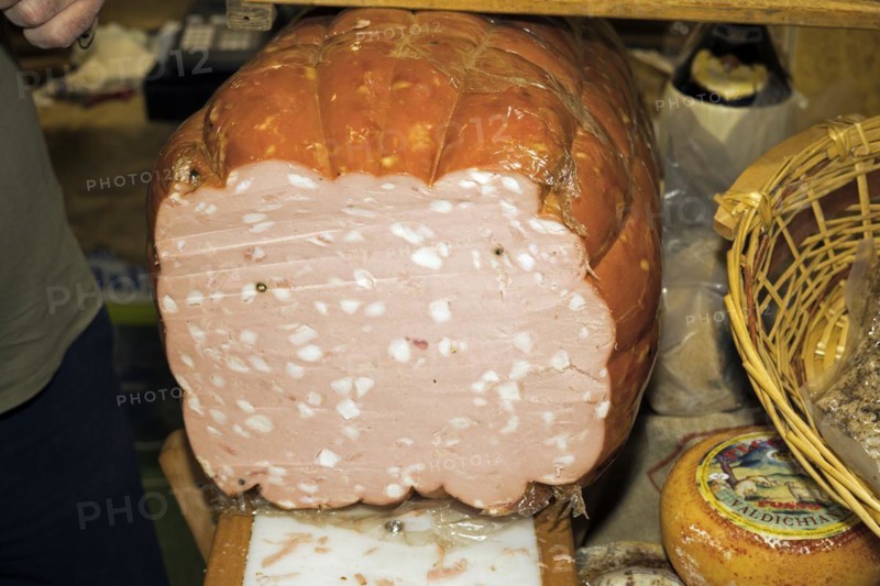 Cut original Italian Mortadella