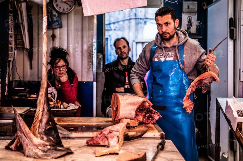 Swordfish stall