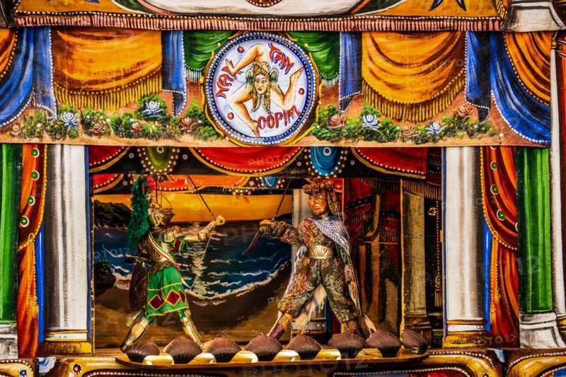 Puppet theatre performance