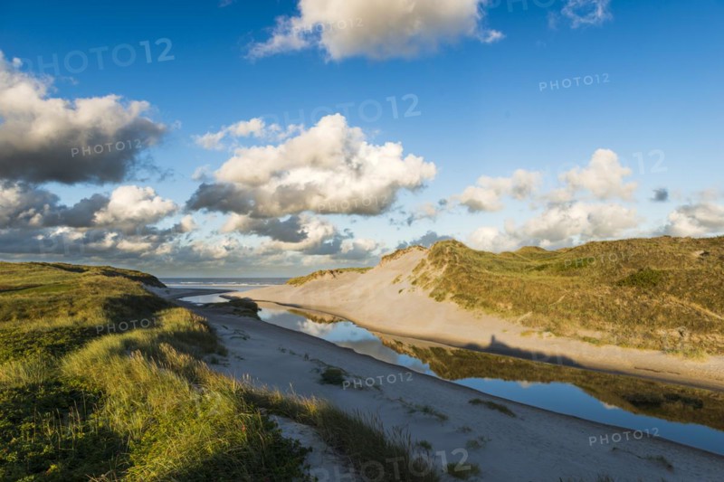 Mouth of the Henne Molleas into the North Sea