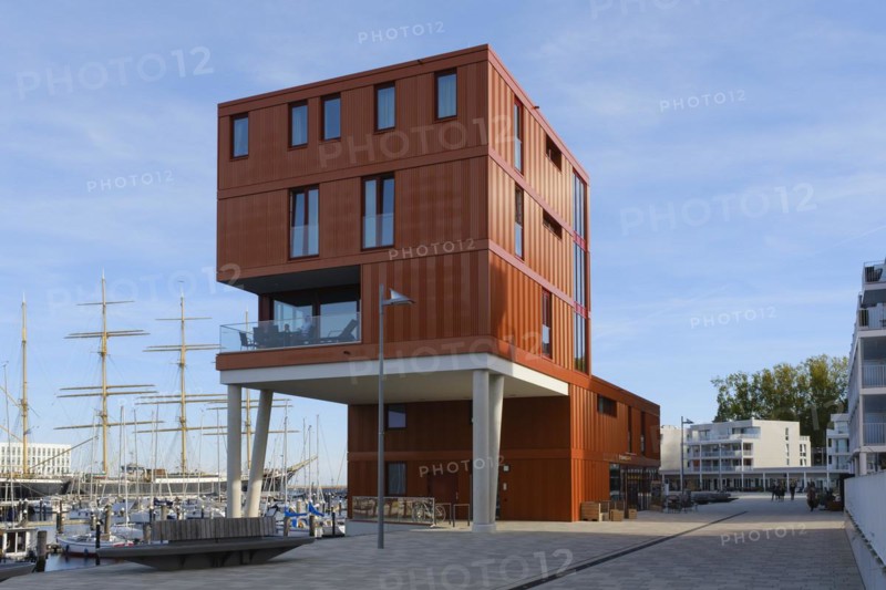 Modern buildings on the promenade