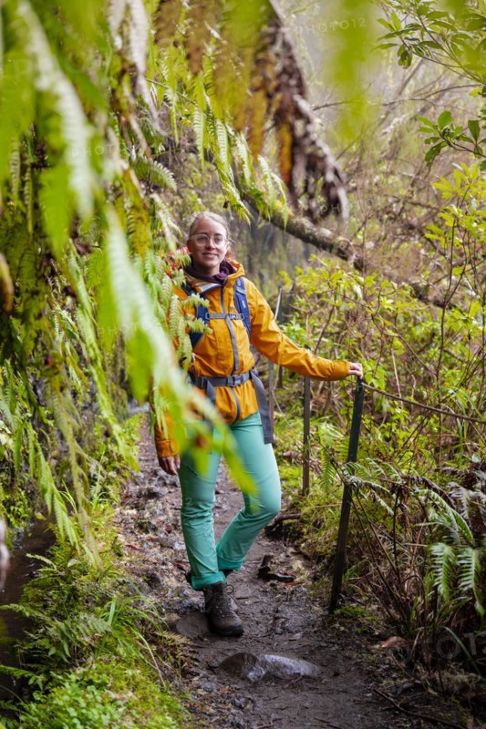 Hiker on a Levada