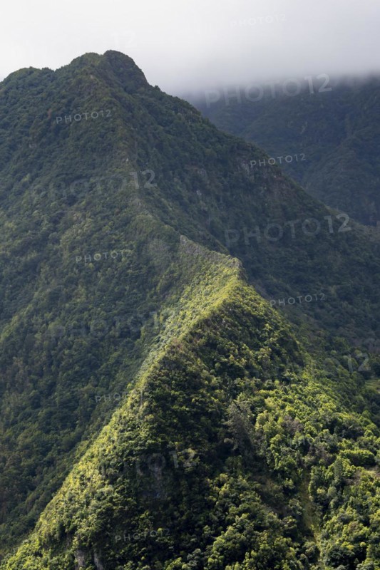 Curving ridge