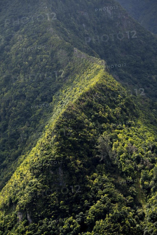 Curving ridge