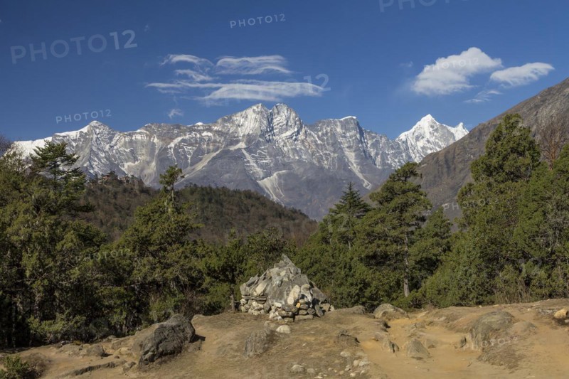 View down-valley from Deboche in the Khumbu Region