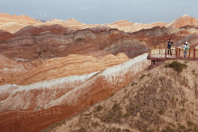 Red Mountains in Danxia Geopark or Red Cloud Park