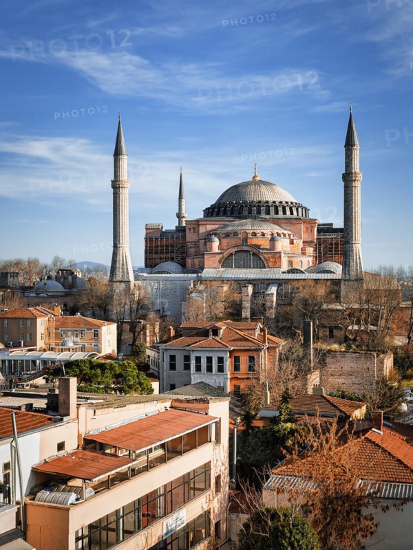View over the rooftops of the Old City to Hagia Sophia
