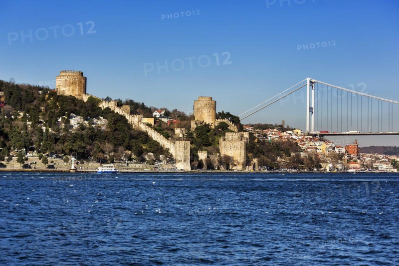 Ottoman fortress Rumeli Hisari at the Fatih Sultan Mehmet Bridge