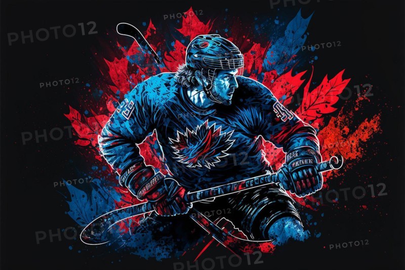 Logo hockey player