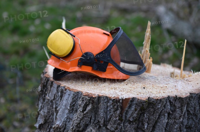Hard hat and headphones