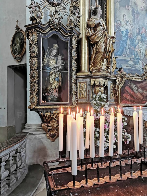 Interior of the monastery church of Banz