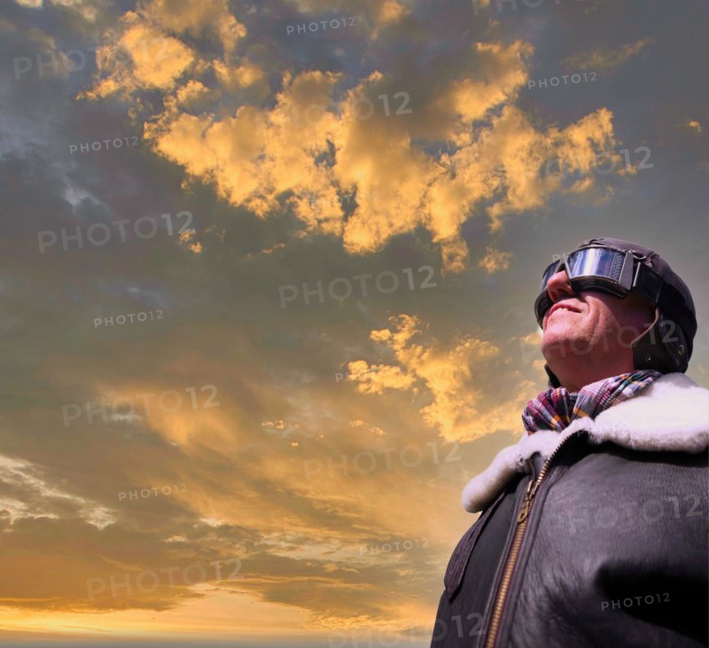 Pilot observes the flight manoeuvre
