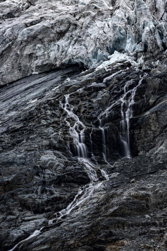 Melting Rosegg Glacier