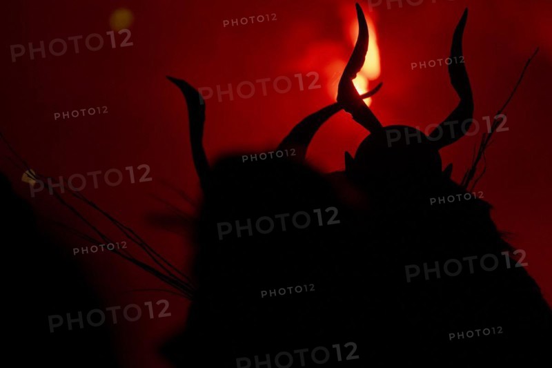 Klausen and Perchten in the dark