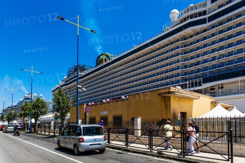 Important port for cruise ships in the Mediterranean