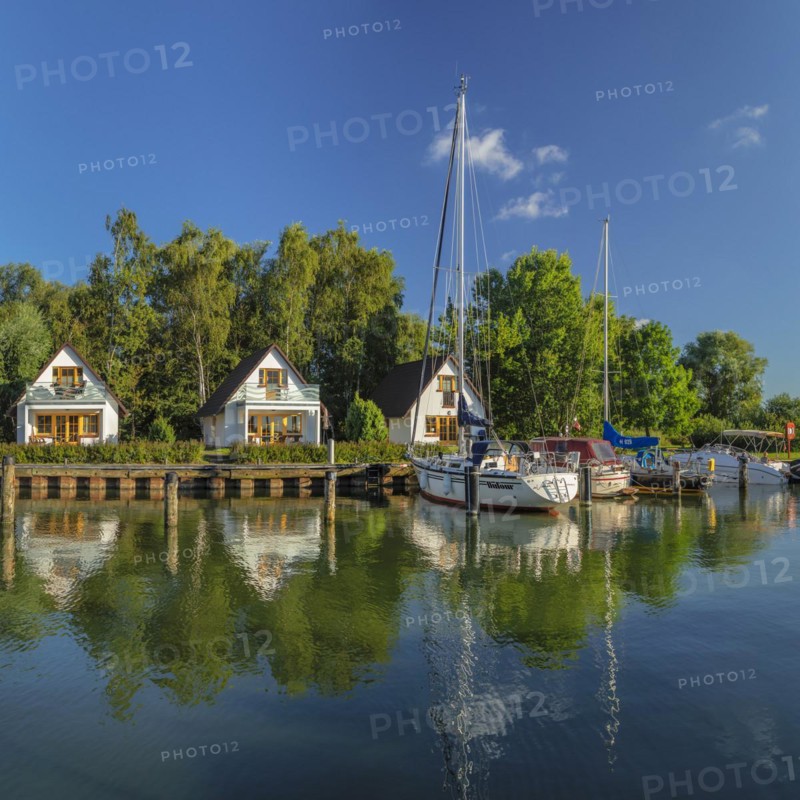 Port of Rankwitz in Lieper Winkel on the Peenestrom