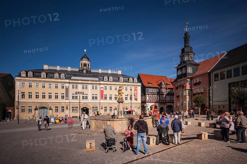 Market square with town hall