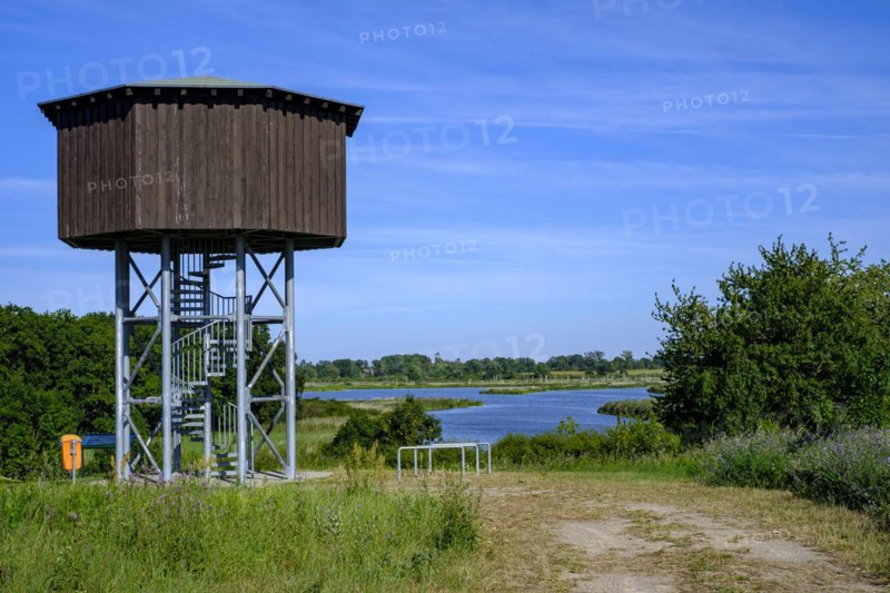 Observation tower over the Peene valley in Randow near Demmin