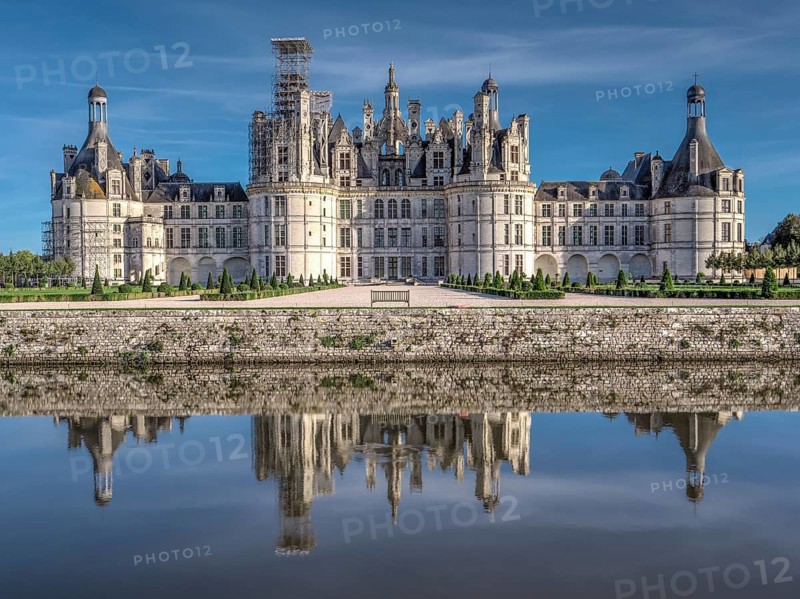 The French Gardens and the Canalised River Cosson and Royal Chateau de Chambord