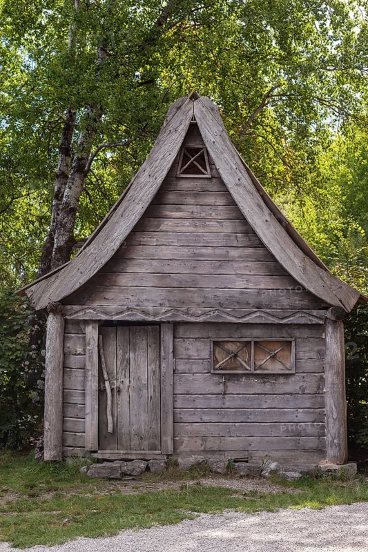 Wooden hut