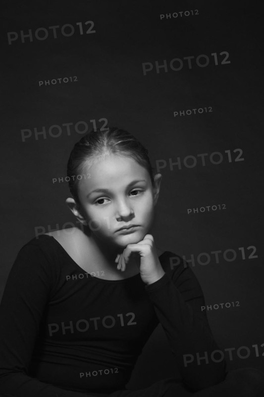 Girl with sad expression