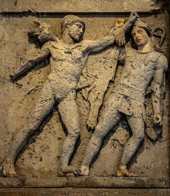 Hercules fighting with the Amazons