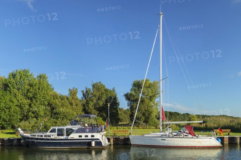 Port of Rankwitz in Lieper Winkel on the Peenestrom