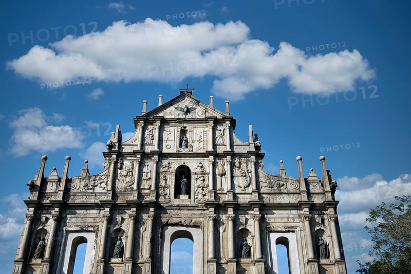 The ruins of St Paul's Church