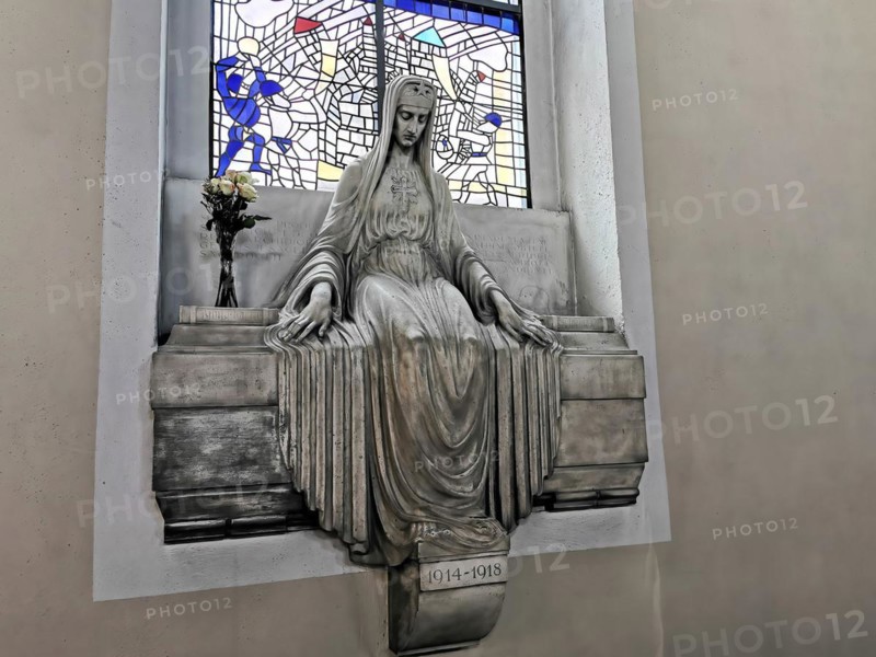 Statue Mourning Theology by Emil Stadelhofer in the Convict Church