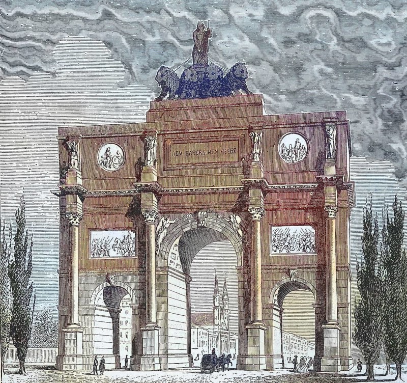 The Siegestor gate in Munich