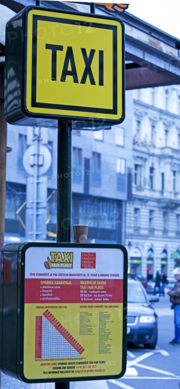 Taxi rank at the train station